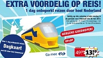 euwe actie start op 5 februari 2013. Geldig in de periode van 9 februarie t/m 26 mei. Dus ook tijdens Pazen, Pinksteren en in de Voorjaarsvakantie!
